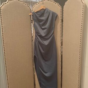 Elliatt Charcoal Satin Dress